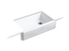 KOHLER K-6351 Hayridge Whitehaven 35-11/16" undermount single-bowl farmhouse kitchen sink
