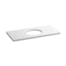 KOHLER K-5424 Solid/Expressions 49" vanity top with single Verticyl oval cutout