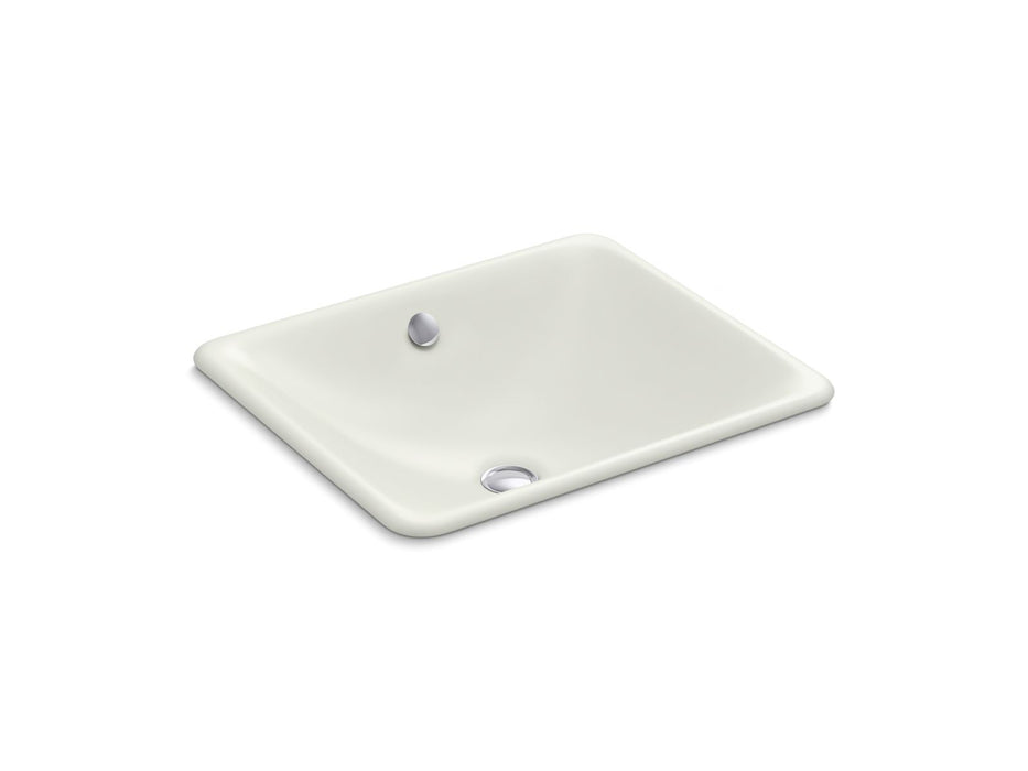 KOHLER K-5400 Iron Plains 18-1/2" rectangular drop-in/undermount bathroom sink