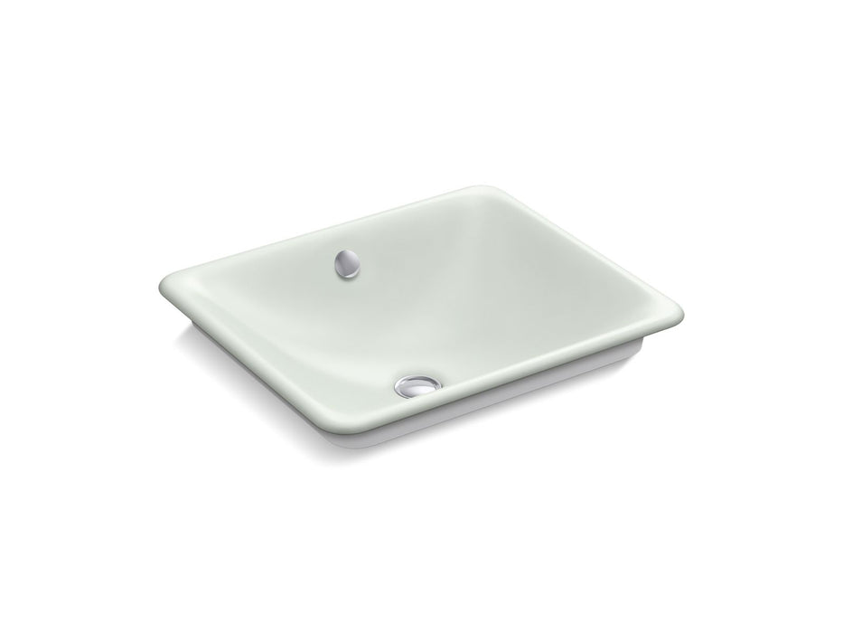 KOHLER K-5400-W Iron Plains 18-1/2" rectangular vessel bathroom sink