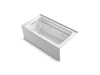KOHLER K-1122-XGHRA Archer 60" x 32" alcove Heated BubbleMassage air bath and whirlpool, right drain