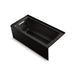 KOHLER K-1947-XGHLA Archer 60" x 30" alcove Heated BubbleMassage air bath and whirlpool, left drain