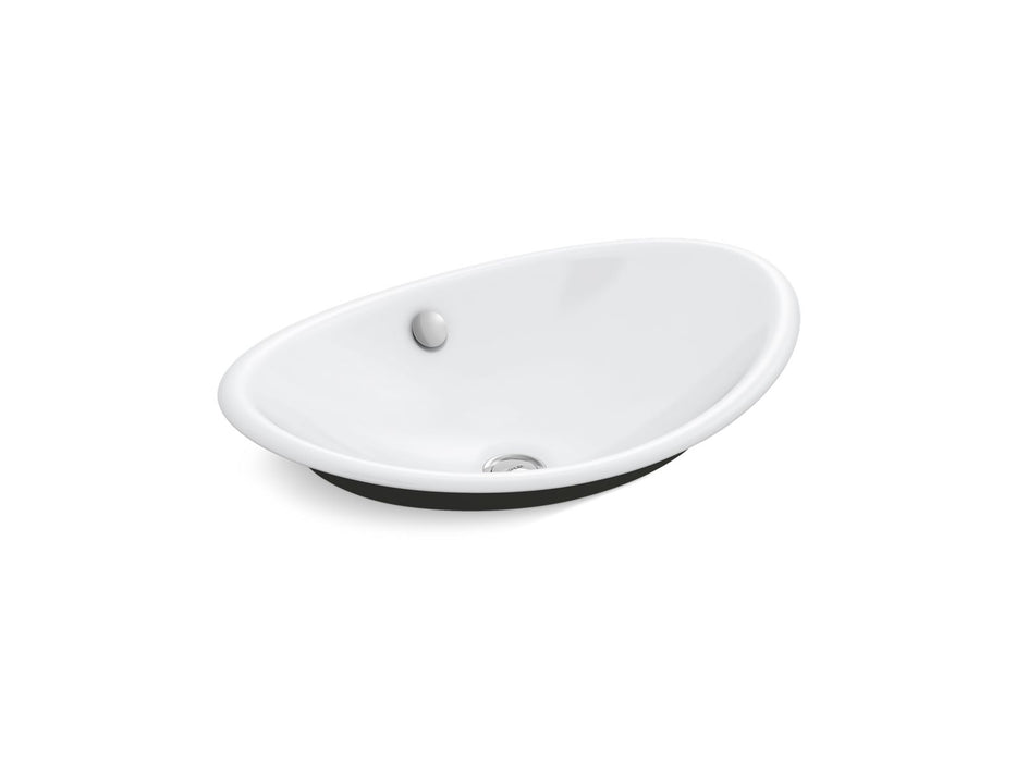 KOHLER K-5403-P5 Iron Plains 20-3/4" oval vessel bathroom sink