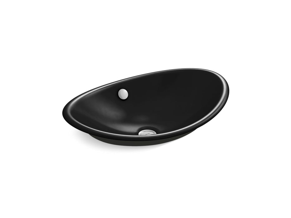 KOHLER K-5403-P5 Iron Plains 20-3/4" oval vessel bathroom sink