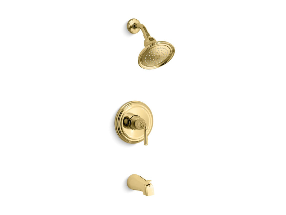 KOHLER K-TS395-4 Devonshire Rite-Temp bath and shower trim kit, 2.5 gpm, NPT spout