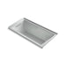 KOHLER K-1167-GHLF Underscore 60" x 30" alcove Heated BubbleMassage air bath, left drain