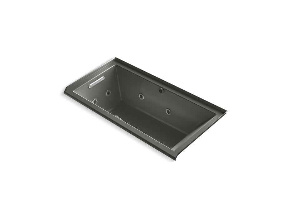 KOHLER K-1167-XHGHL Underscore 60" x 30" alcove Heated BubbleMassage air bath with whirlpool, left drain