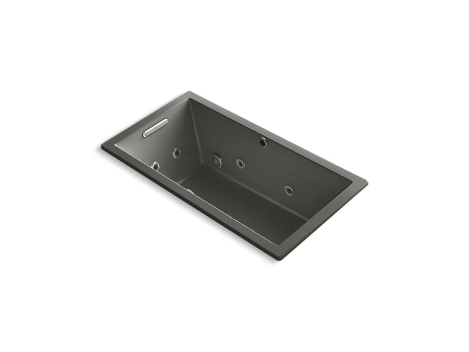 KOHLER K-1168-XHGH Underscore 60" x 32" drop-in Heated BubbleMassage air bath with whirlpool