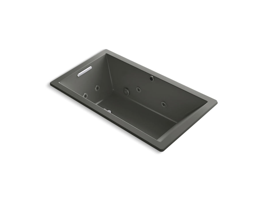 KOHLER K-1173-XHGH Underscore 66" x 36" drop-in Heated BubbleMassage air bath with whirlpool