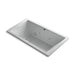 KOHLER K-1173-XHGH Underscore 66" x 36" drop-in Heated BubbleMassage air bath with whirlpool