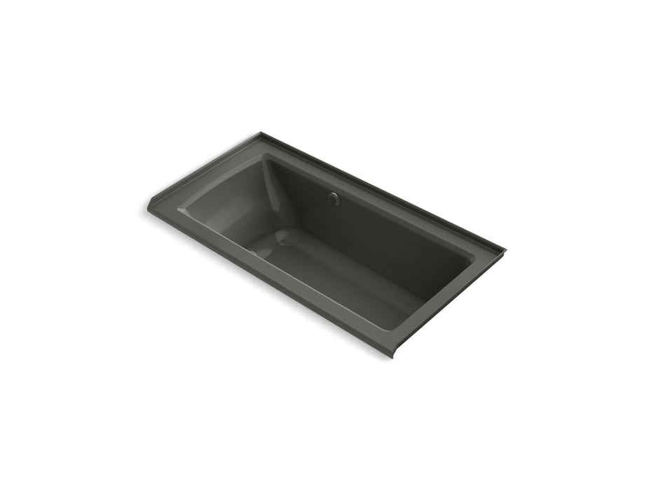 KOHLER K-1947-GHRW Archer 60" x 30" alcove Heated BubbleMassage air bath with Bask heated surface, right drain