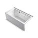 KOHLER K-1947-RAW Archer 60" x 30" alcove whirlpool bath with Bask heated surface, right drain