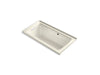 KOHLER K-1947-GHLW Archer 60" x 30" alcove Heated BubbleMassage air bath with Bask heated surface, left drain