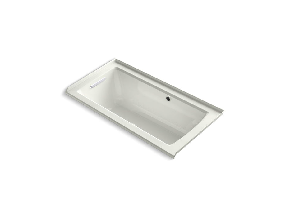 KOHLER K-1947-GHLW Archer 60" x 30" alcove Heated BubbleMassage air bath with Bask heated surface, left drain