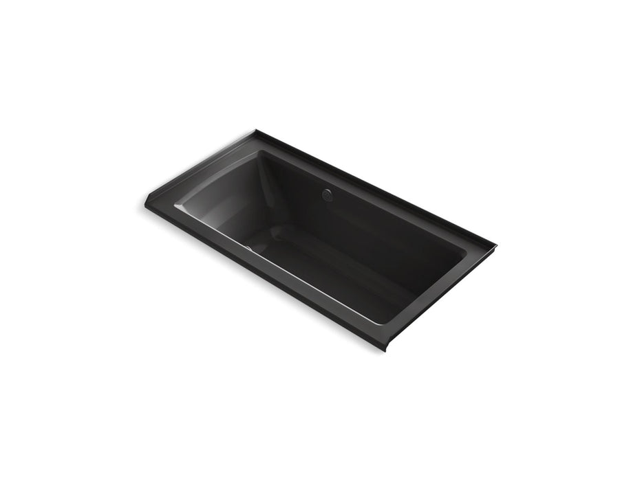 KOHLER K-1947-GHRW Archer 60" x 30" alcove Heated BubbleMassage air bath with Bask heated surface, right drain