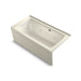 KOHLER K-1947-LAW Archer 60" x 30" alcove whirlpool bath with Bask heated surface, left drain