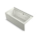 KOHLER K-1947-LAW Archer 60" x 30" alcove whirlpool bath with Bask heated surface, left drain