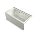 KOHLER K-1947-RAW Archer 60" x 30" alcove whirlpool bath with Bask heated surface, right drain