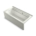KOHLER K-1948-LAW Archer 66" x 32" alcove bath with Bask heated surface, left drain