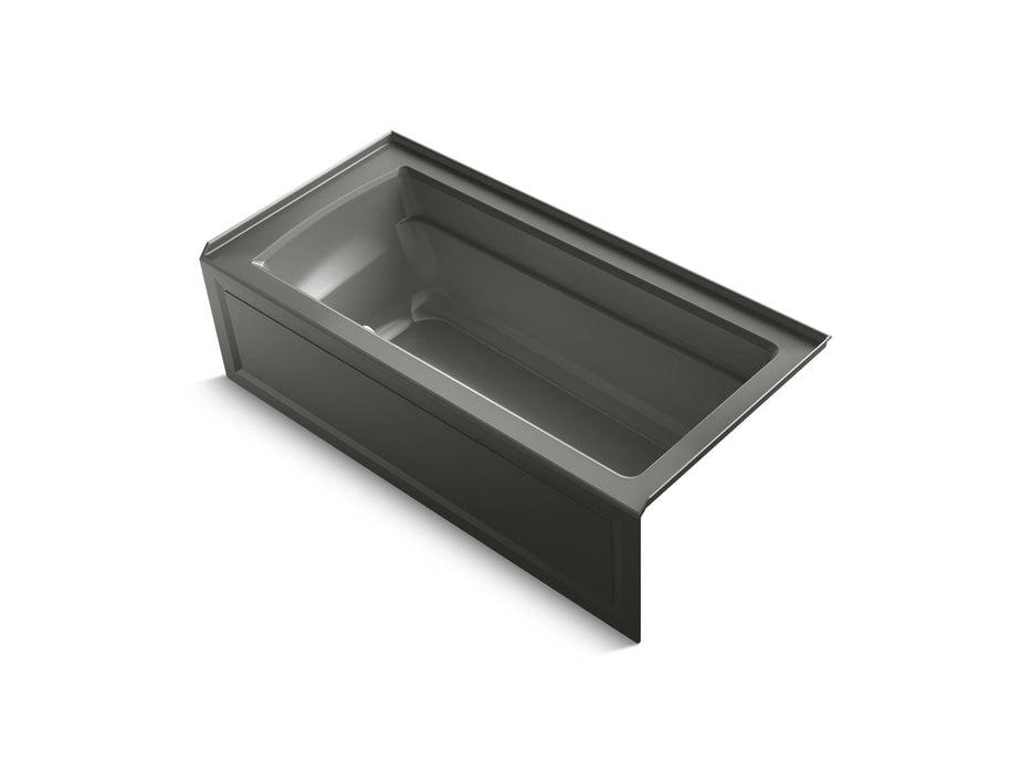 KOHLER K-1949-GHRAW Archer 66" x 32" alcove Heated BubbleMassage air bath with Bask heated surface, right drain