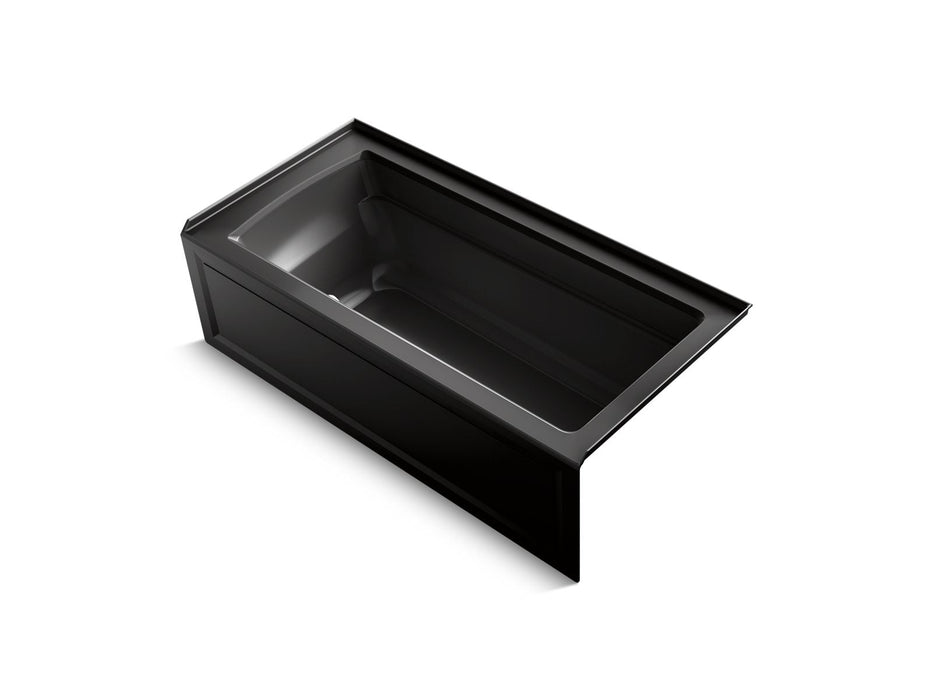 KOHLER K-1949-GHRAW Archer 66" x 32" alcove Heated BubbleMassage air bath with Bask heated surface, right drain