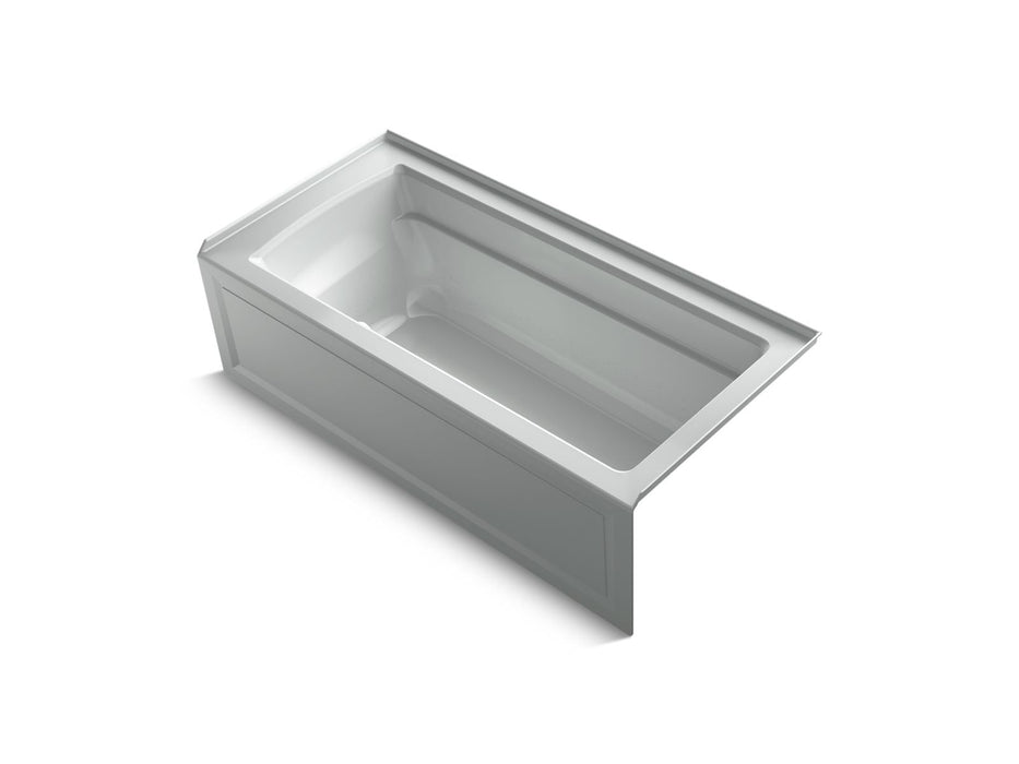 KOHLER K-1949-GHRAW Archer 66" x 32" alcove Heated BubbleMassage air bath with Bask heated surface, right drain
