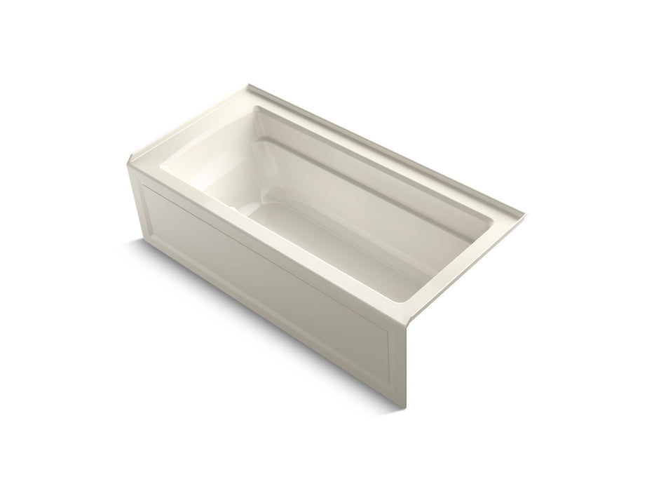 KOHLER K-1949-GHRAW Archer 66" x 32" alcove Heated BubbleMassage air bath with Bask heated surface, right drain
