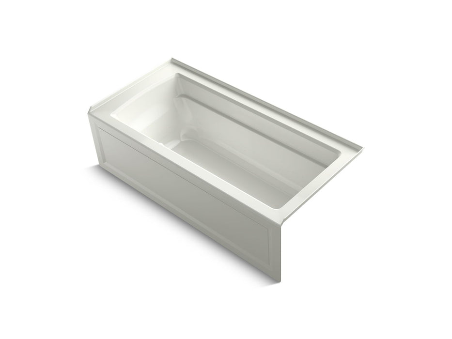 KOHLER K-1949-GHRAW Archer 66" x 32" alcove Heated BubbleMassage air bath with Bask heated surface, right drain