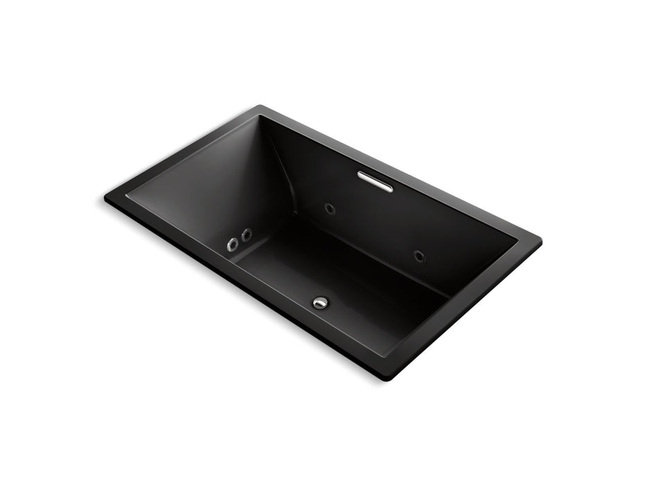 KOHLER K-1174-XHGH Underscore 72" x 42" drop-in Heated BubbleMassage air bath with whirlpool