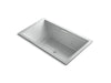 KOHLER K-1174-XHGH Underscore 72" x 42" drop-in Heated BubbleMassage air bath with whirlpool