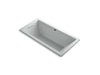 KOHLER K-1821-W1 Underscore 66" x 32" drop-in bath with Bask heated surface