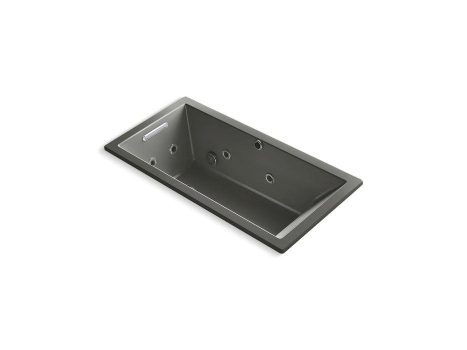 KOHLER K-1167-XHGH Underscore 60" x 30" drop-in Heated BubbleMassage air bath with whirlpool