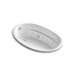 KOHLER K-6347-W1 Sunward 66" x 42" drop-in whirlpool bath with Bask heated surface