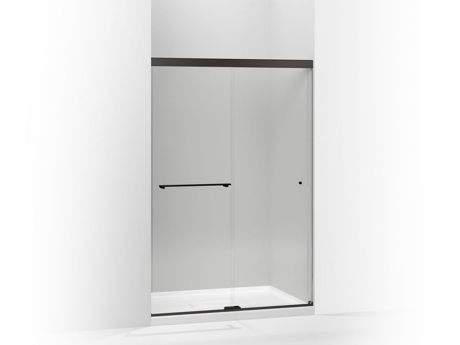KOHLER K-707100-L Revel Sliding shower door, 70" H x 44-5/8 - 47-5/8" W, with 1/4" thick Crystal Clear glass