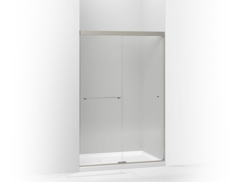KOHLER K-707100-L Revel Sliding shower door, 70" H x 44-5/8 - 47-5/8" W, with 1/4" thick Crystal Clear glass