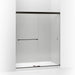 KOHLER K-707200-L Revel Sliding shower door, 70" H x 56-5/8 - 59-5/8" W, with 1/4" thick Crystal Clear glass