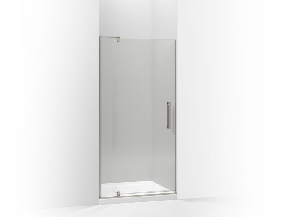 KOHLER K-707536-L Revel Pivot shower door, 74" H x 35-1/8 - 40" W, with 5/16" thick Crystal Clear glass