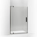 KOHLER K-707556-L Revel Pivot shower door, 74" H x 43-1/8 - 48" W, with 5/16" thick Crystal Clear glass