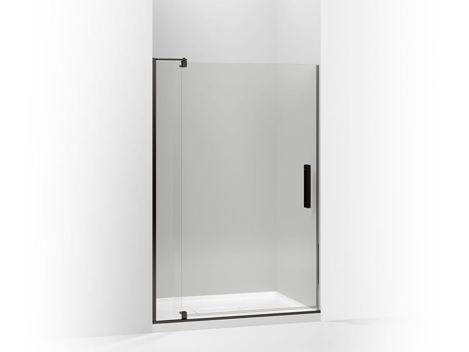 KOHLER K-707556-L Revel Pivot shower door, 74" H x 43-1/8 - 48" W, with 5/16" thick Crystal Clear glass