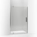 KOHLER K-707546-L Revel Pivot shower door, 74" H x 39-1/8 - 44" W, with 5/16" thick Crystal Clear glass