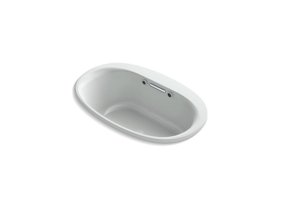 KOHLER K-5714-GHW Underscore 59-3/4" x 35-3/4" drop-in Heated BubbleMassage air bath with Bask heated surface