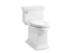 KOHLER K-6428 Memoirs Stately One-piece compact elongated toilet with skirted trapway, 1.28 gpf