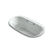 KOHLER K-5716-GHW Underscore 66" x 36" drop-in Heated BubbleMassage air bath with Bask heated surface