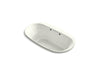 KOHLER K-5716-GHW Underscore 66" x 36" drop-in Heated BubbleMassage air bath with Bask heated surface