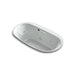KOHLER K-5716-JH Underscore 66" x 36" drop-in heated whirlpool bath
