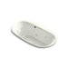 KOHLER K-5716-JH Underscore 66" x 36" drop-in heated whirlpool bath