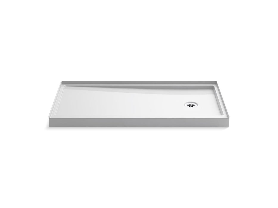 KOHLER K-8642 Rely 60" x 30" alcove shower base, right drain