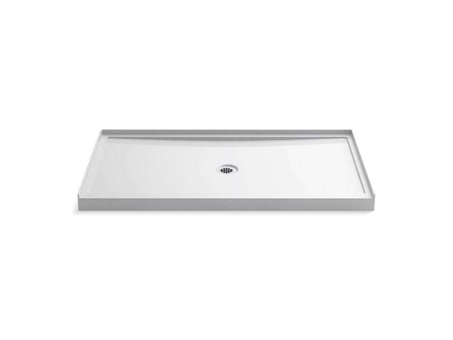 KOHLER K-8649 Rely 60" x 34" alcove shower base, center drain