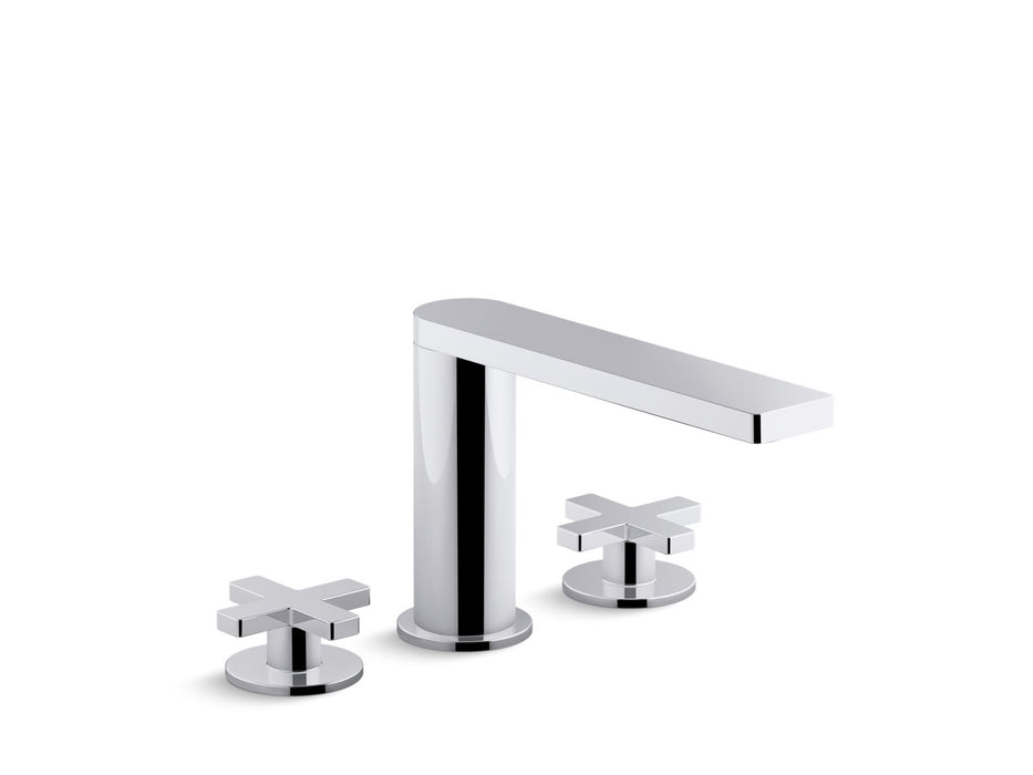 KOHLER K-73060-3 Composed Widespread bathroom sink faucet with Cross handles, 1.2 gpm