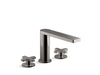 KOHLER K-73060-3 Composed Widespread bathroom sink faucet with Cross handles, 1.2 gpm